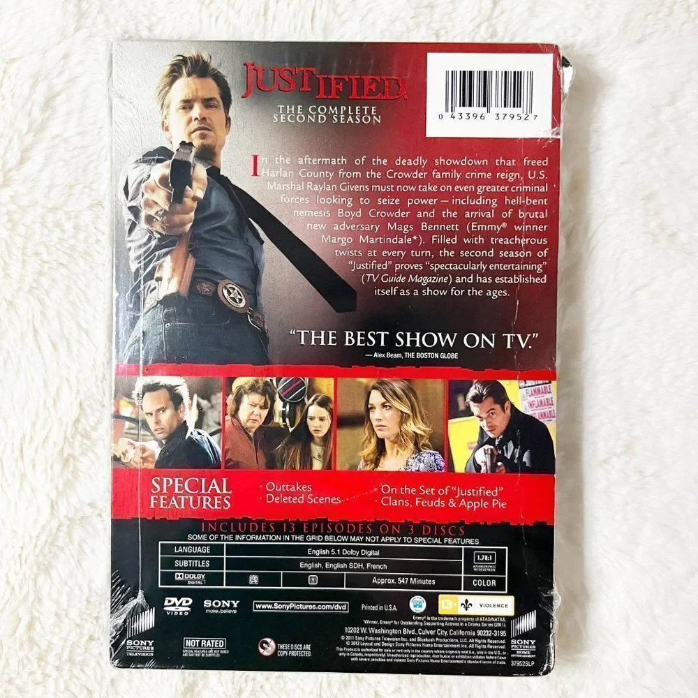 🔮‎ 5/$25 Justified Season 2 DVD Sealed NWT
